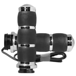 Avon Grips Avon, Heated Velvet Air Cushion Grips, Chrome , e- Throttle