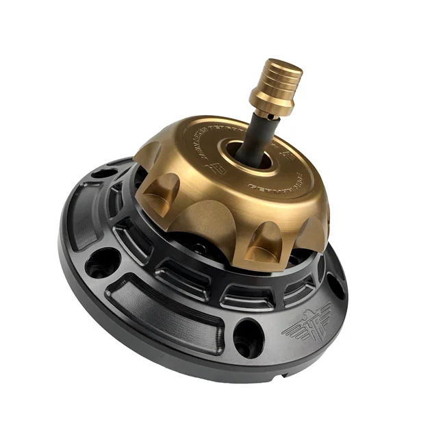 HeinzBikes ''Performance'' vented gas cap set. Black/Bronze