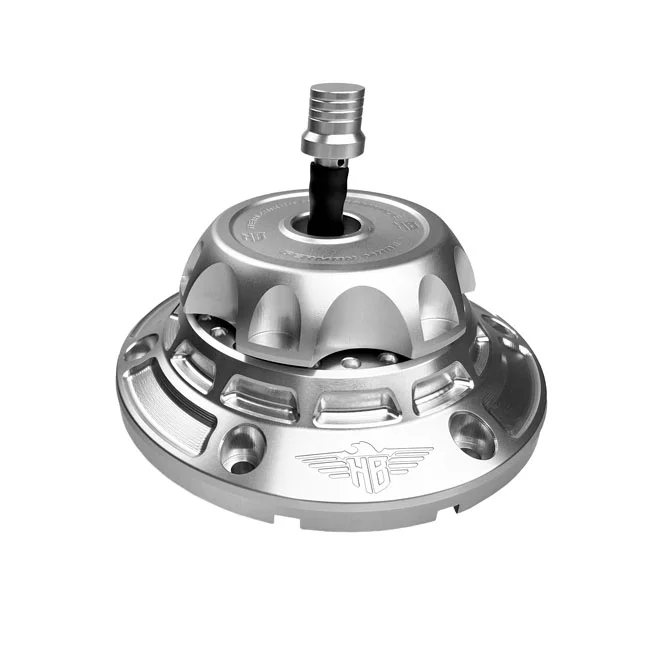 HeinzBikes ''Performance'' vented gas cap set. Silver/Silver