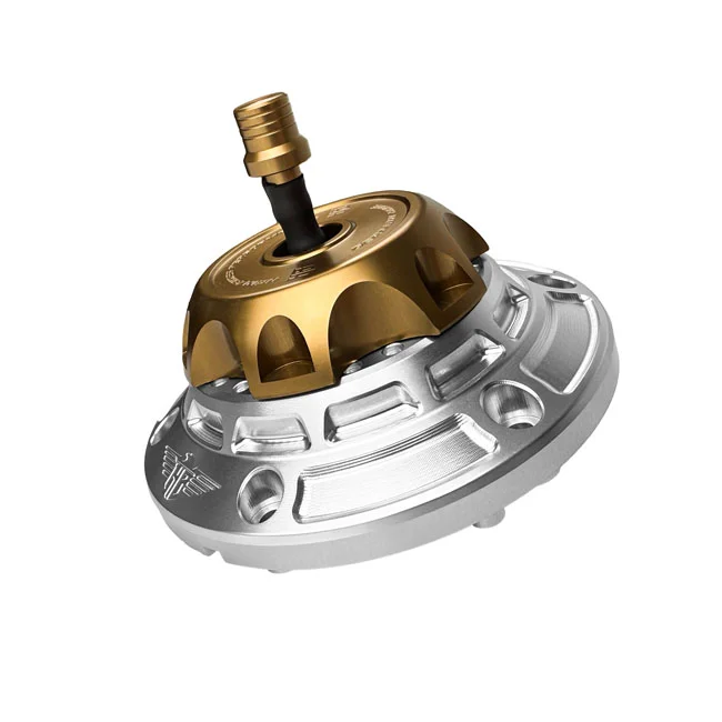 HeinzBikes ''Performance'' vented gas cap set. Silver/Bronze