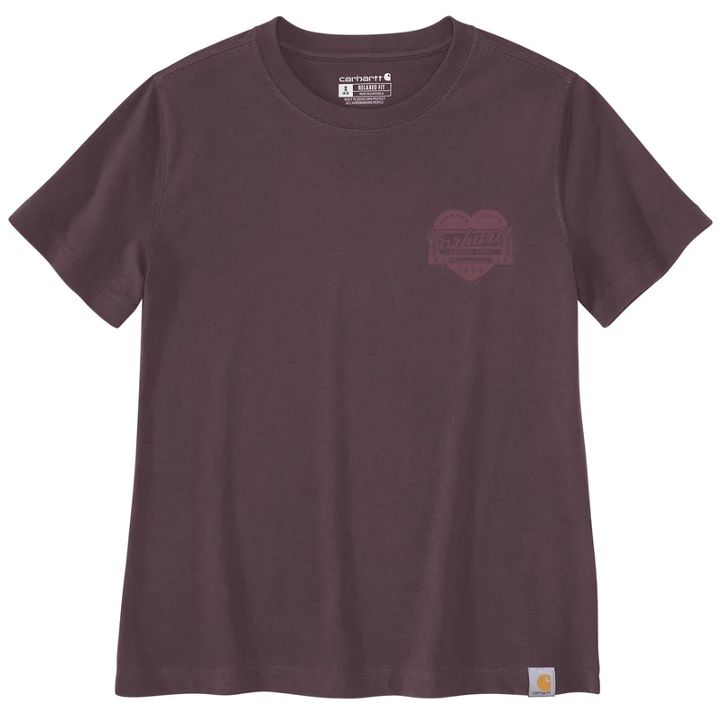 Carhartt Irvine Relaxed Heritage Heart T-Shirt deep cherrywo