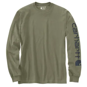 Carhartt Carhartt Dearborn Relaxed LS Sleeve logo T-Shirt dusty olive