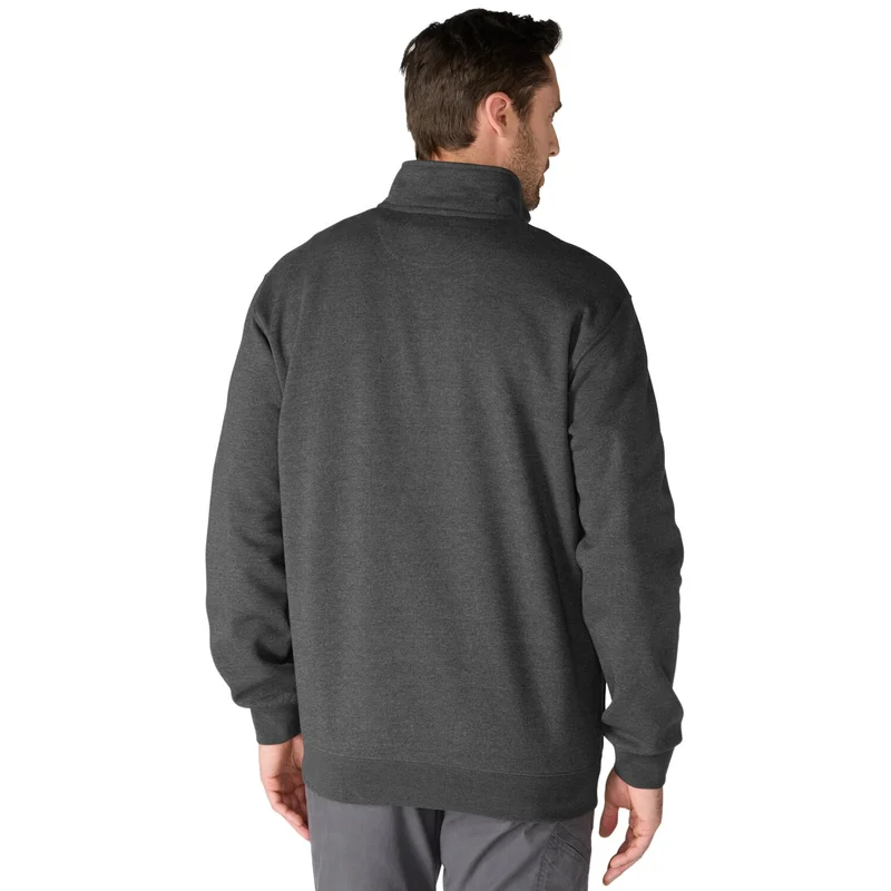 Carhartt Marquette 1/4 Zip Mock Neck sweatshirt carbon heath