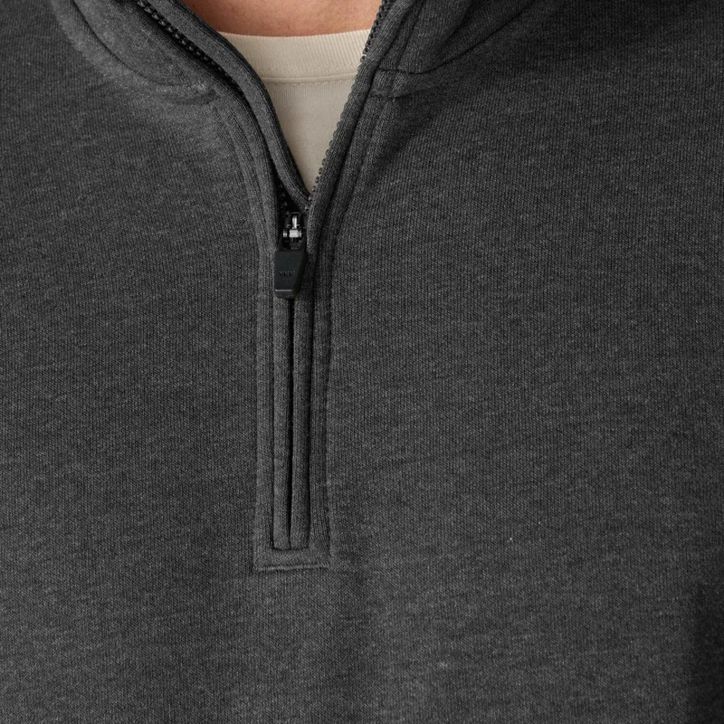 Carhartt Marquette 1/4 Zip Mock Neck sweatshirt carbon heath