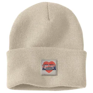 Carhartt Carhartt Knit Heart Patch Beanie oat milk