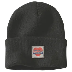 Carhartt Carhartt Knit Heart Patch Beanie black