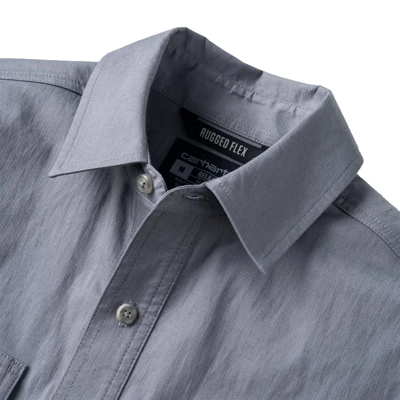 Carhartt Glenwood Relaxed LS shirt steel