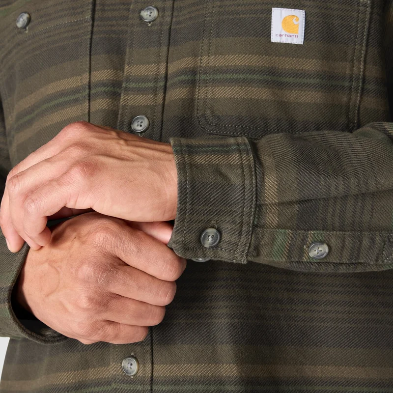 Carhartt Everett Loose LS Plaid shirt peat
