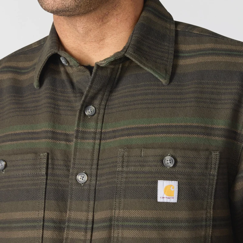 Carhartt Everett Loose LS Plaid shirt peat