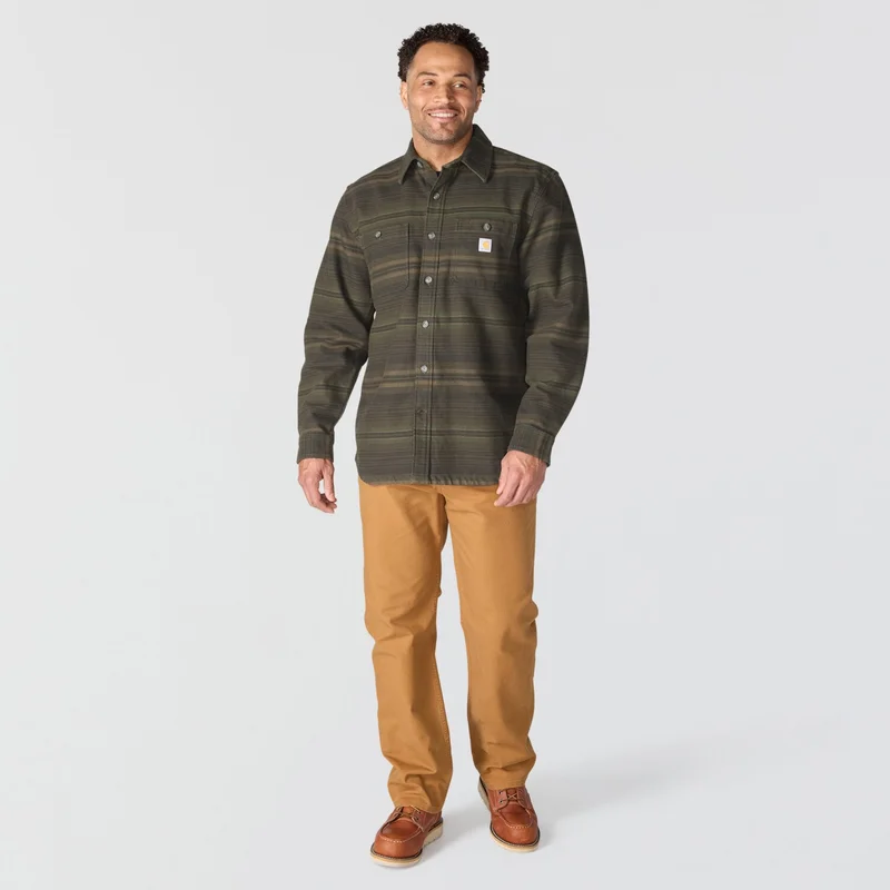 Carhartt Everett Loose LS Plaid shirt peat