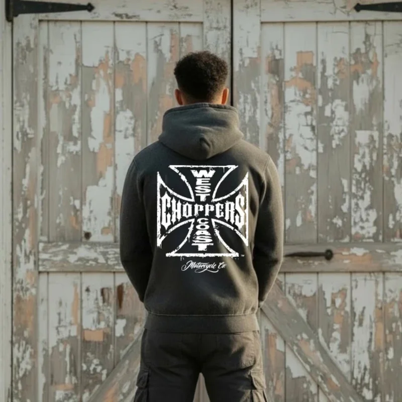 West Coast Choppers Vintage Washed hoodie vintage black