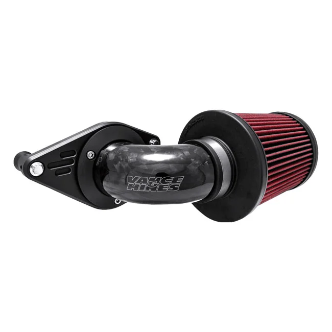 Vance & Hines VO2 Falcon XL air intake. Gloss Forged Carbon