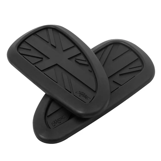 Motone Petrol tank Knee Pads Set. Black