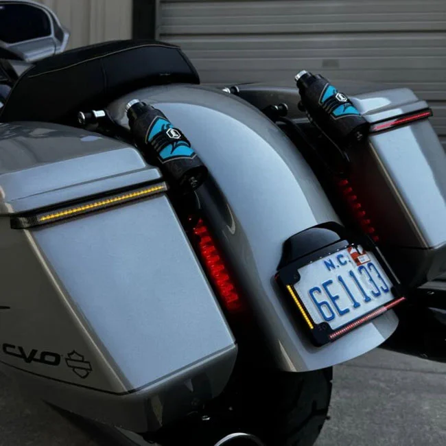 Custom Dynamics LED Saddlebag Lights. Smoke