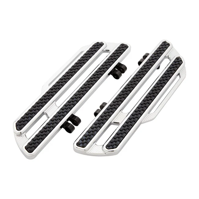Arlen Ness Method rider floorboards. Chrome