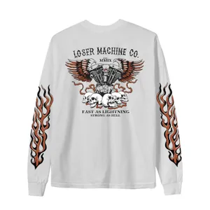 Loser Machine Company Loser Machine No Easy Way Out longsleeve shirt white