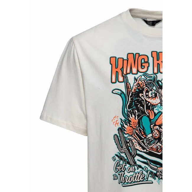 King Kerosin Get on the trottle t-shirt off white