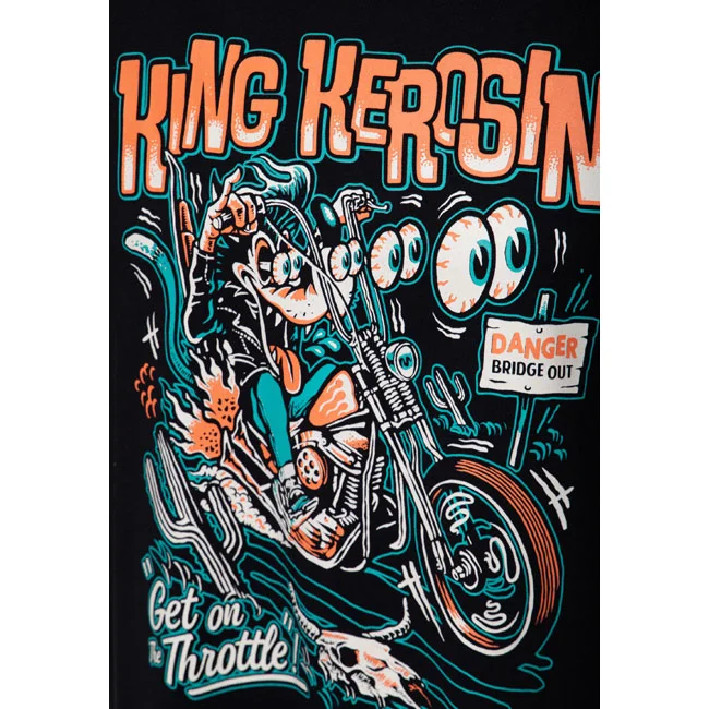 King Kerosin Get on the trottle t-shirt black