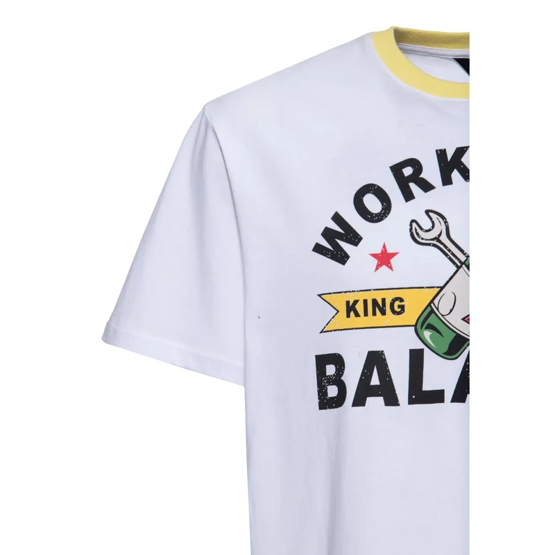 King Kerosin Work drink balance t-shirt white