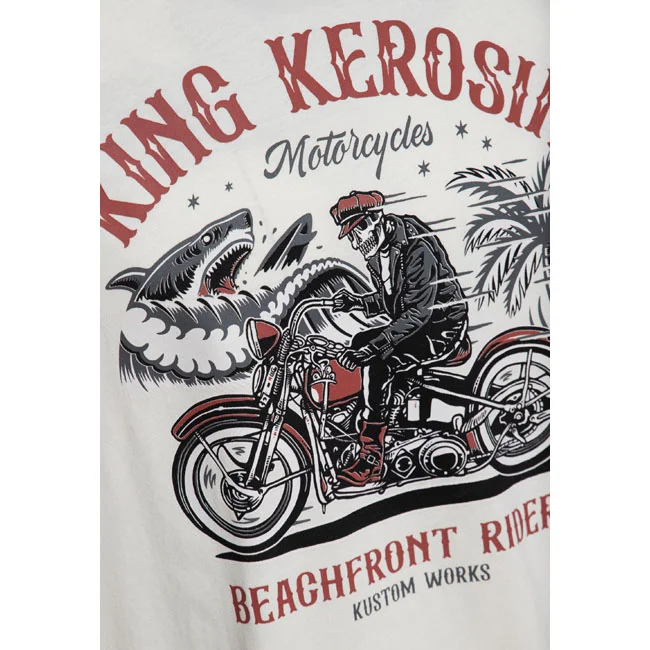 King Kerosin Beachfront Riders t-shirt off white