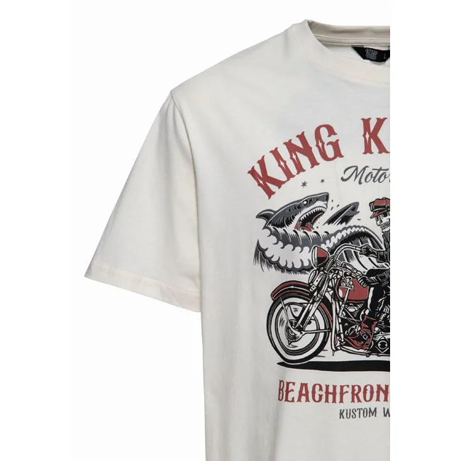 King Kerosin Beachfront Riders t-shirt off white