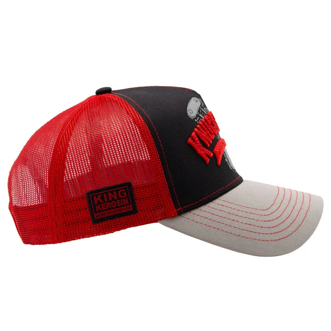 King Kerosin Knucklehead cap black/red