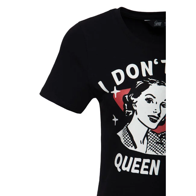 King Kerosin Queen Kerosin I don''t care t-shirt black