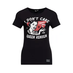 King Kerosin Queen Kerosin I don''t care t-shirt black
