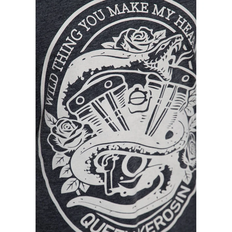 King Kerosin Queen Kerosin Wild thing t-shirt anthracite
