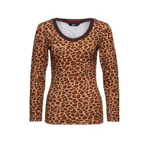 King Kerosin Queen Kerosin V-neck Leopard shirt leopard