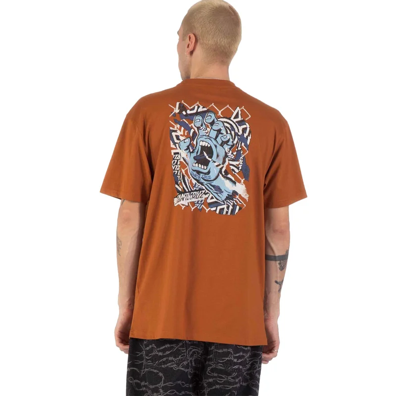 Santa Cruz Damaged Hand t-shirt rust
