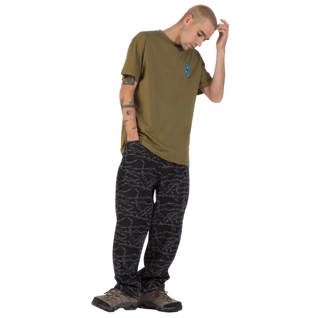 Santa Cruz Screaming Hand Chest t-shirt deep olive