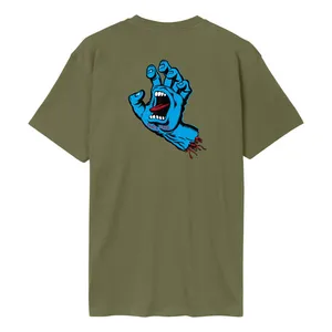 Santa Cruz Santa Cruz Screaming Hand Chest t-shirt deep olive