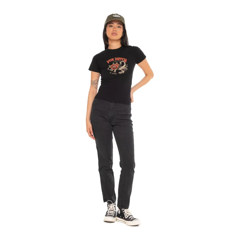 Von Dutch Scorpion female t-shirt black
