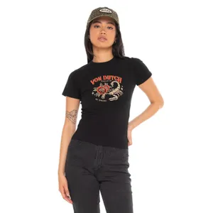Von Dutch Von Dutch Scorpion female t-shirt black
