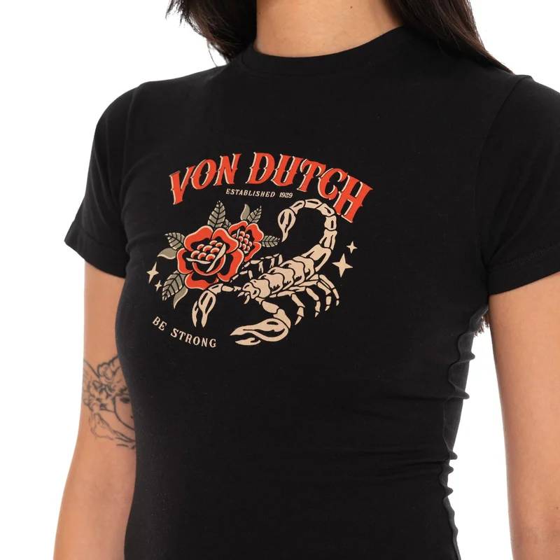 Von Dutch Scorpion female t-shirt black