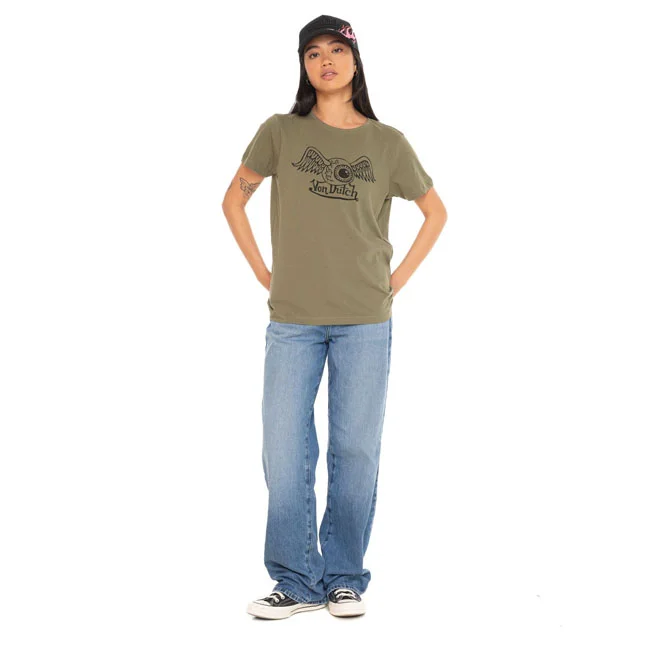 Von Dutch Retro female t-shirt khaki