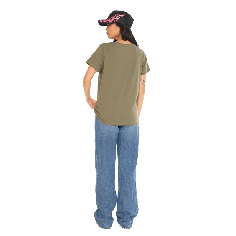 Von Dutch Retro female t-shirt khaki
