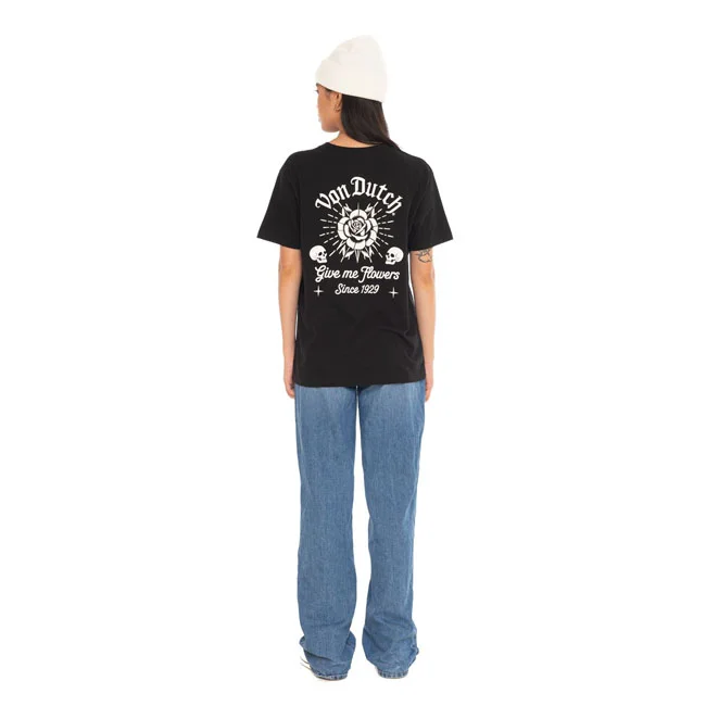 Von Dutch Rose female t-shirt black