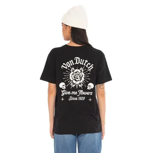 Von Dutch Von Dutch Rose female t-shirt black