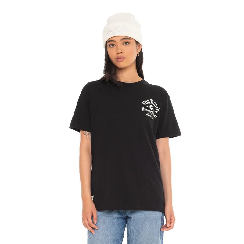 Von Dutch Rose female t-shirt black