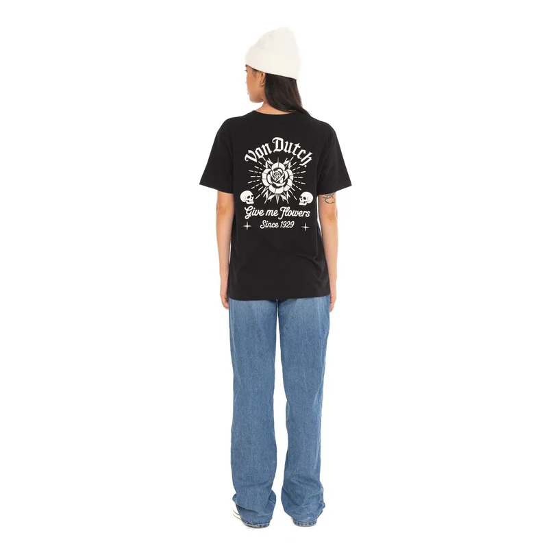 Von Dutch Rose female t-shirt black