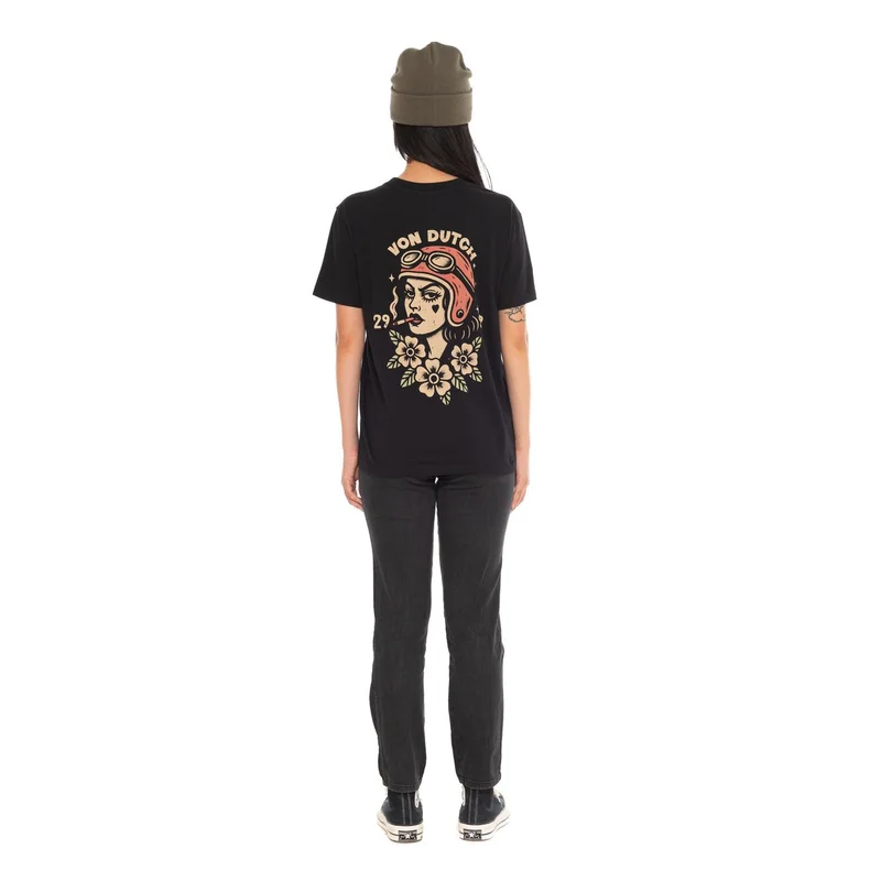 Von Dutch Smoke female t-shirt black