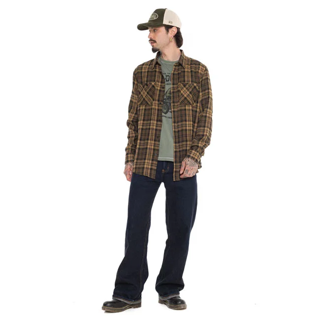 Von Dutch Plaid shirt jack brown