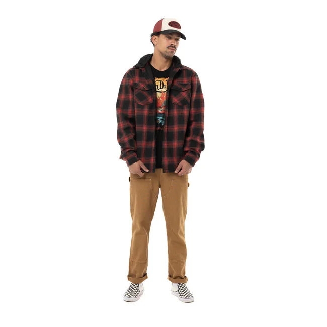 Von Dutch Howard plaid jacket black/red