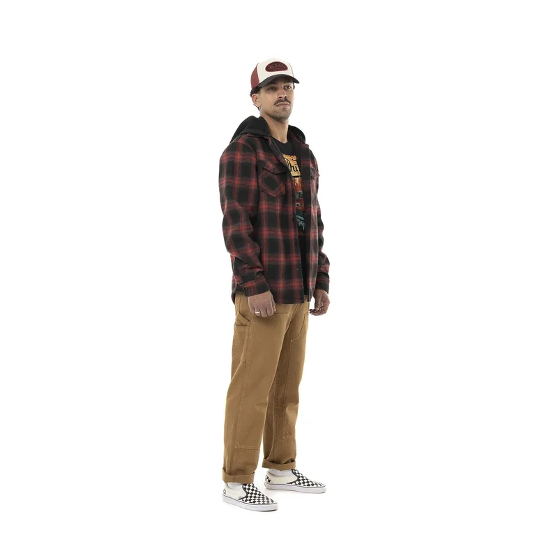 Von Dutch Howard plaid jacket black/red