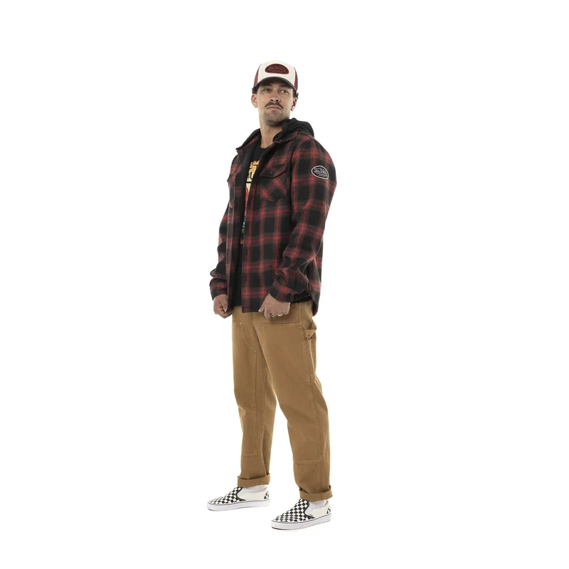 Von Dutch Howard plaid jacket black/red