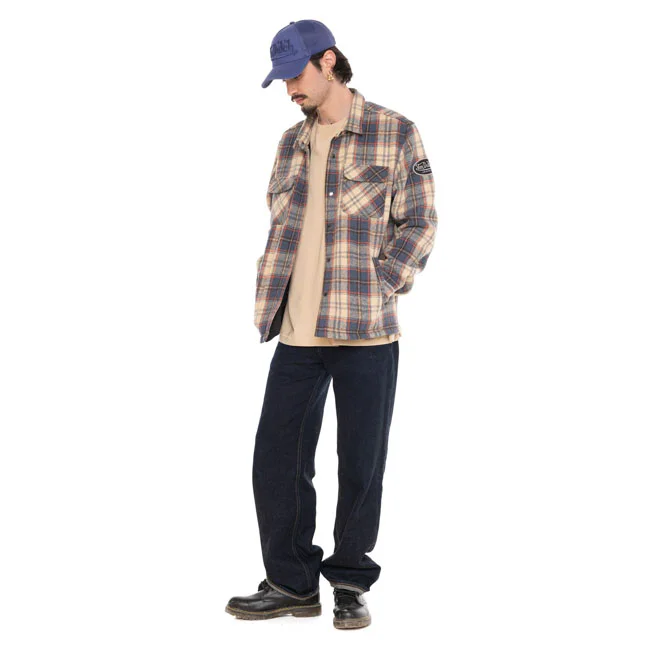 Von Dutch Plaid Shirt pepper beige
