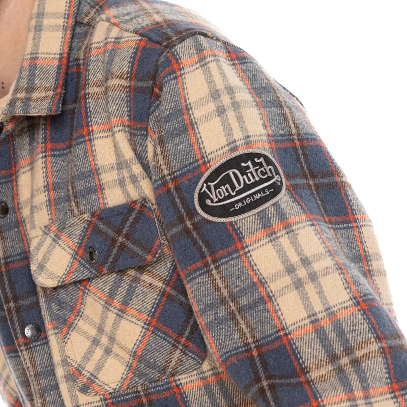 Von Dutch Plaid Shirt pepper beige