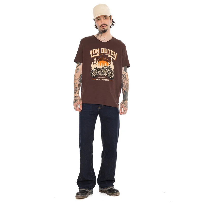 Von Dutch Diego t-shirt brown